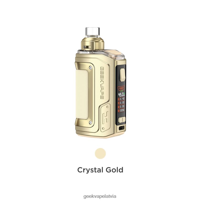 Geekvape h45 (aegis hero 2) pod mod komplekta kristāla izdevums kristālrozā 488BF2140- Geek Bar Shop