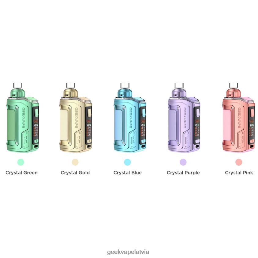 Geekvape h45 (aegis hero 2) pod mod komplekta kristāla izdevums kristālrozā 488BF2140- Geek Bar Shop