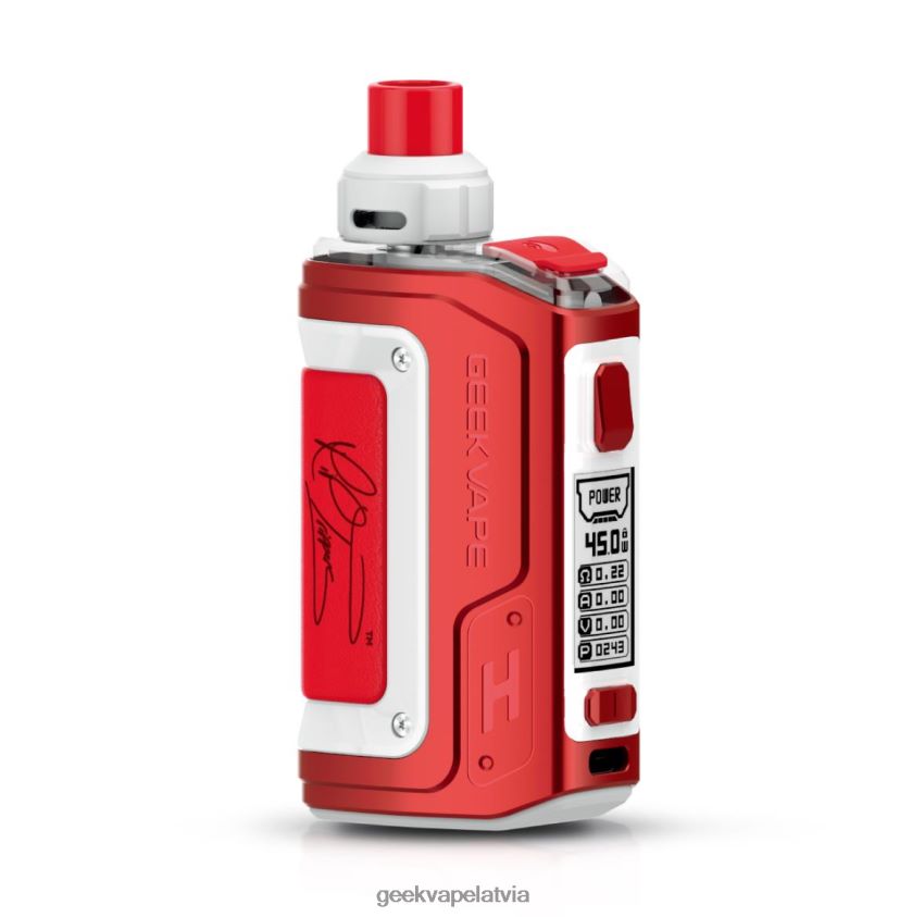 Geekvape h45 (aegis hero 2) pod mod komplekts 1400mah 4ml rte izdevums (sarkans un balts) 488BF298- Geek Bar Cena
